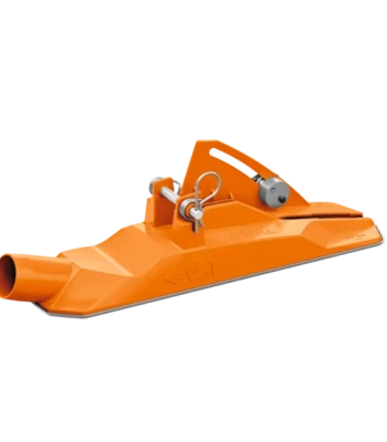 Dieptebegrenzer, met afzuigaansluiting