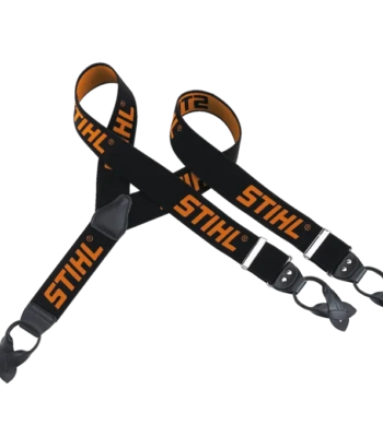 Bretellen, 110 cm, zwart/oranje, om te knopen