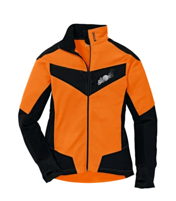 Fleecejack, DYNAMIC, maat XXL, fluo-oranje