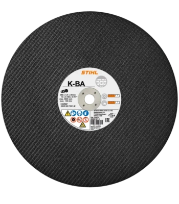 Kunsthars-doorslijpschijf, Ø 300 mm, steen, K-BA