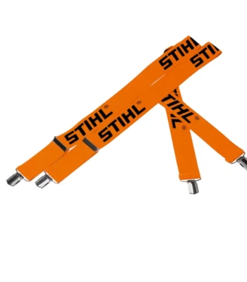 Bretellen, 130 cm, oranje, met metalen clips